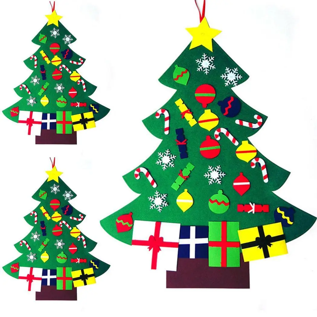 Домашние вечерние праздничные украшения DIY войлочная ткань снеговик Санта Клаус