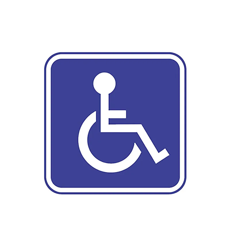

Wheel Chair Accessible Bodywork Car Stickers Decals Funny Sunscreen Suv Cover Scratch Interior Decorative KK13*13cm