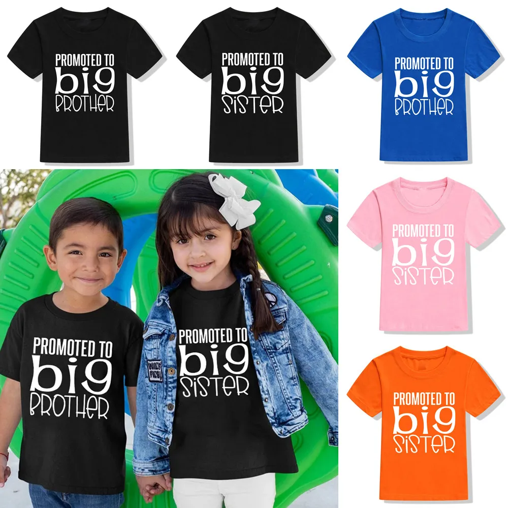 Promocional a Big Brother/sister, camisetas para ni&ntilde;os, camisetas de anuncio para ni&ntilde;os-0