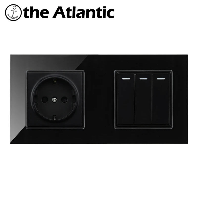 DE EU штепсельная розетка настенный светильник выключатель 1 2 3 4 лампы из