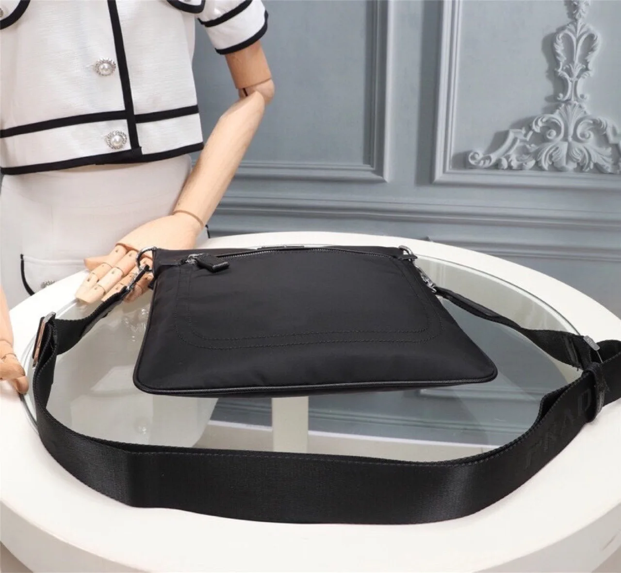 

Men's waterproof nylon fabric shoulder bag parachute casual messenger messenger bag business bag 0819