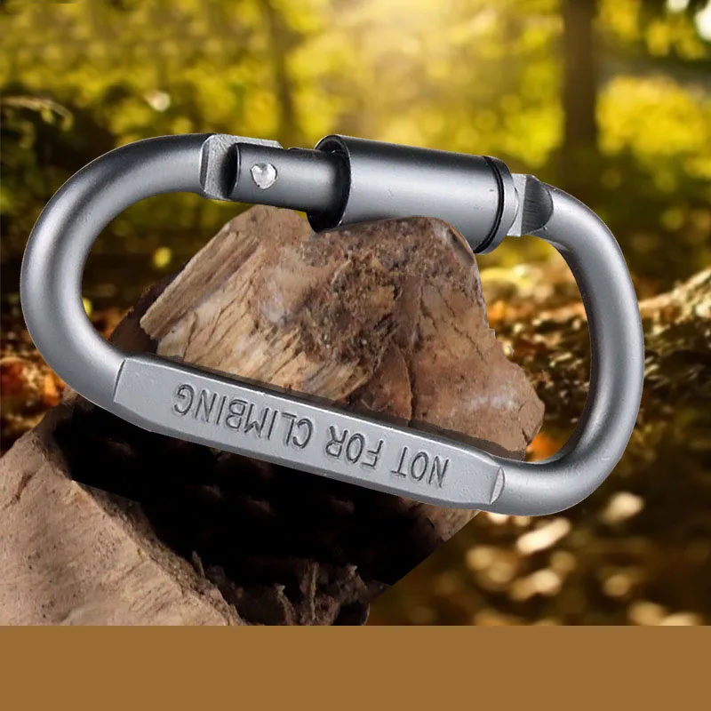 Кемпинговое оборудование 6 шт. Алюминиевый Золотой карабин наружный Кемпинг