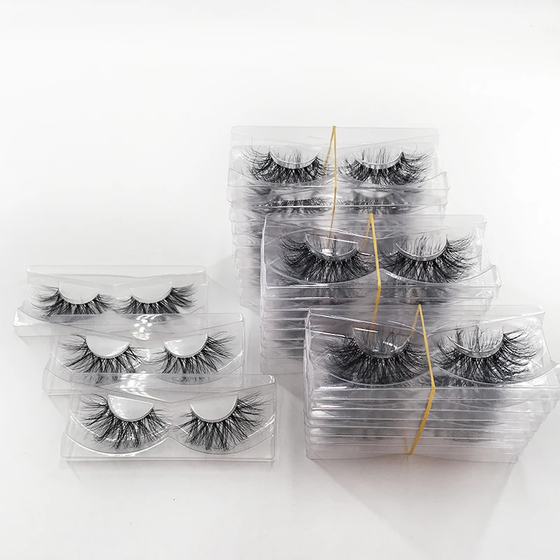 Оптовая продажа много стилей 30 пар прозрачная лента без коробки ресницы 5D