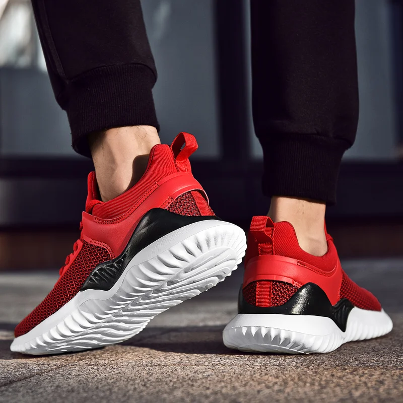 

Casual Shoes Men Sneakers 2020 Quality Comfortable Breathable Men Shoes zapatillas hombre Gray Lace up Big Size Sneakers for Men