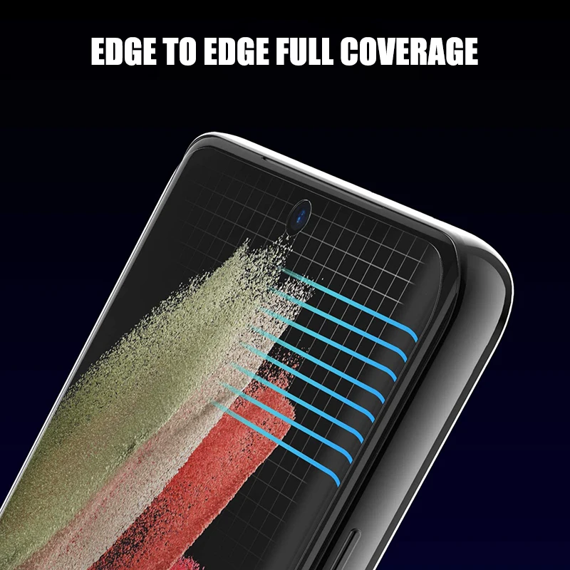 4 PACK Galaxy S21 Ultra Screen Protector TPU for Samsung S7 edge S8 9 10 Plus Note 20 ultra 5G Hydrogel front back film shield