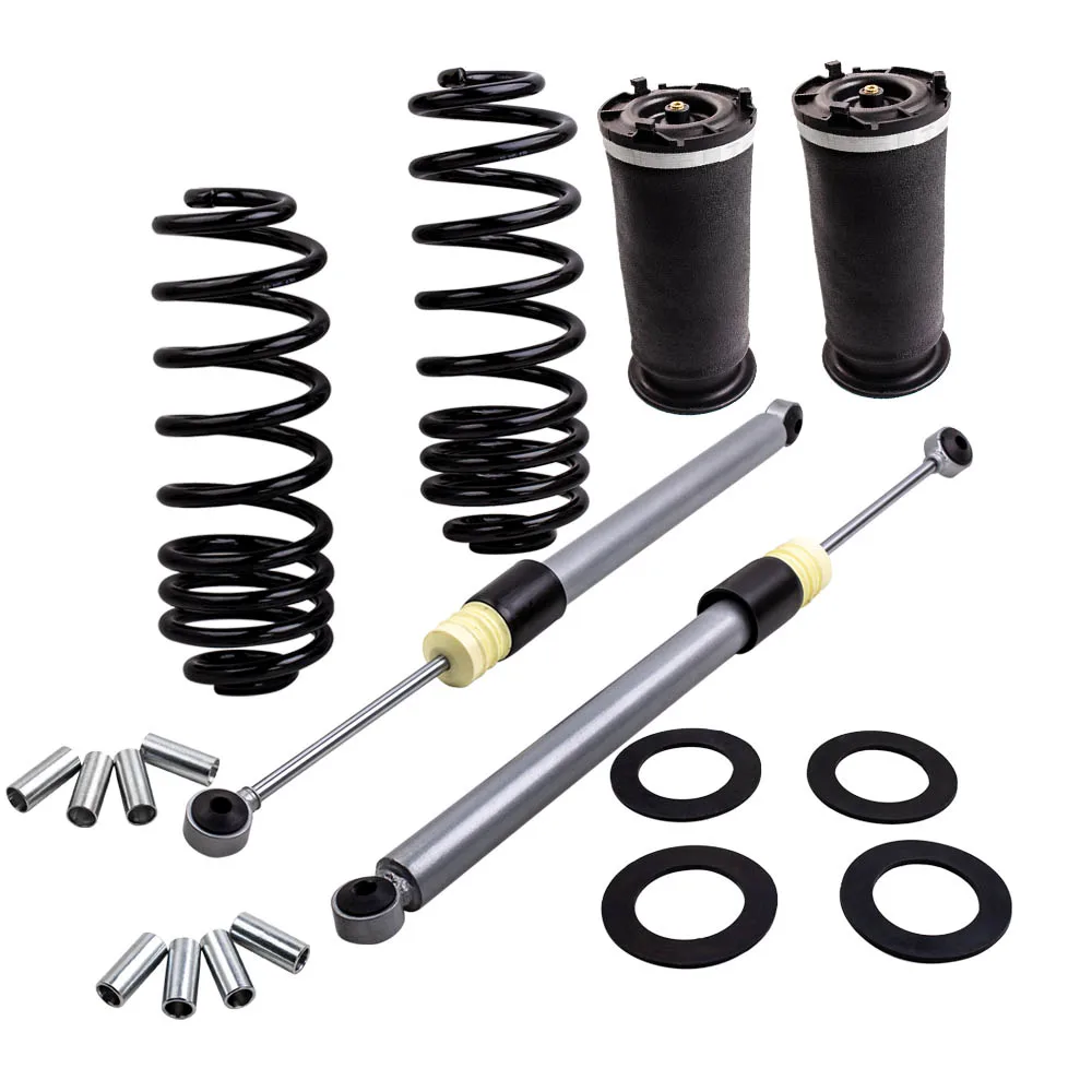 2x Rear Air Suspension Bag + Coil Springs kit For Hummer H2 15938306 03-09 Spring Conversion shocks 89060581 bags | Автомобили и