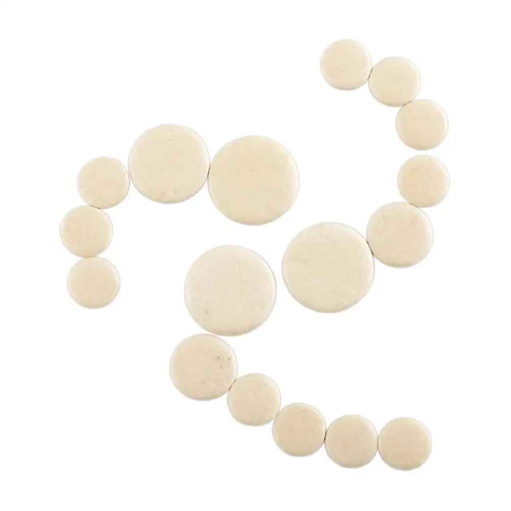 

New 17PCS bB Clarinet key Pads White Musical Wind Music Replacement Useful