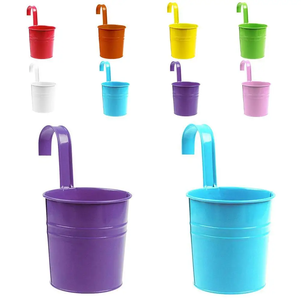 Металлический Железный цветочный горшок подвесной балкон садовый растительный