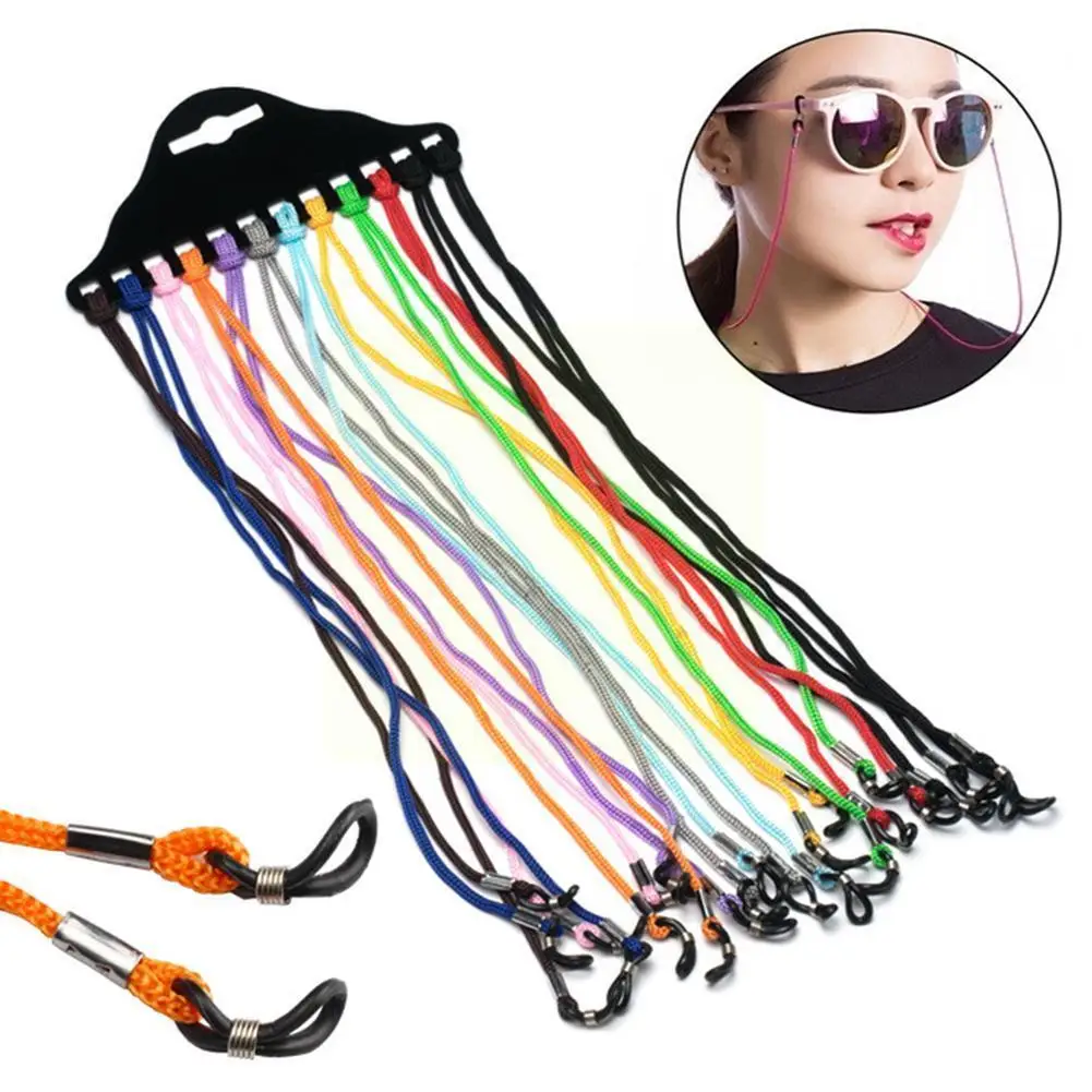 

Eyeglasses Hanging Rope Presbyopic Glasses Non-slip Accessories Color Glasses Nylon Balck Rope Fashion Glasses Cord String D1z1