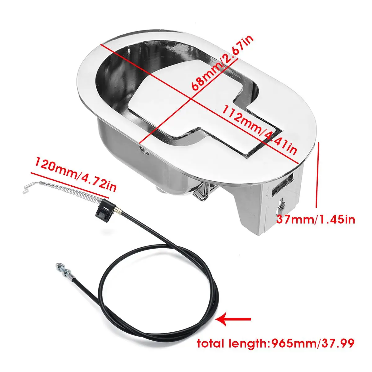 

1 set of metal handle + cable sofa reclining chair sofa release lever trigger replacement