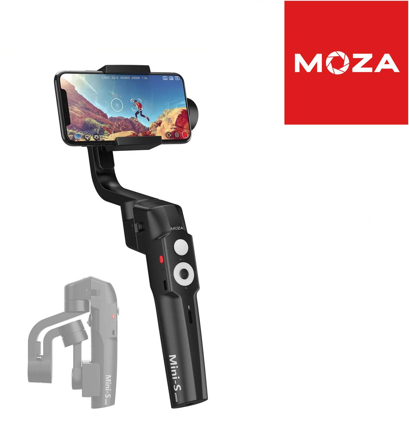 

MOZA Mini-S Essential Foldable Gimbal stabilizer for Smartphone Timelapse Object Tracking Zoom Vertigo Inception