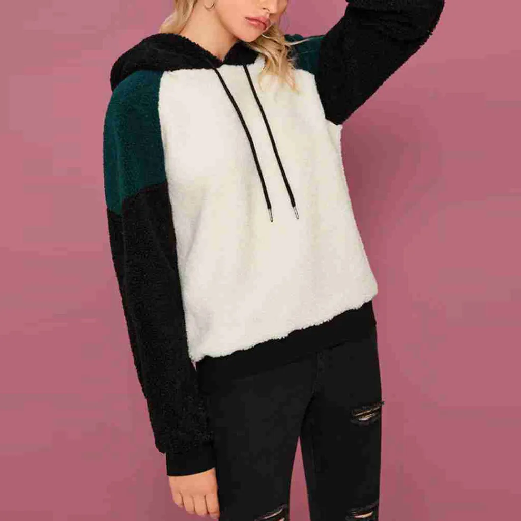 Кашемировая Толстовка для девушек с отворотом дизайнерская однотонная женская