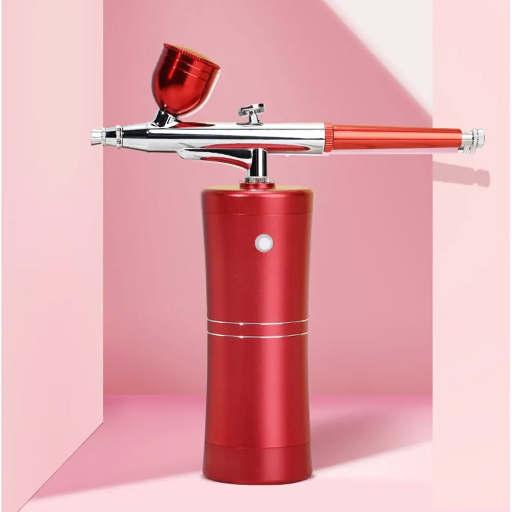 

Portable Facial Water Oxygen Injector Machine Airbrush Compressor Nano Mist Sprayer Makeup Infusion Device