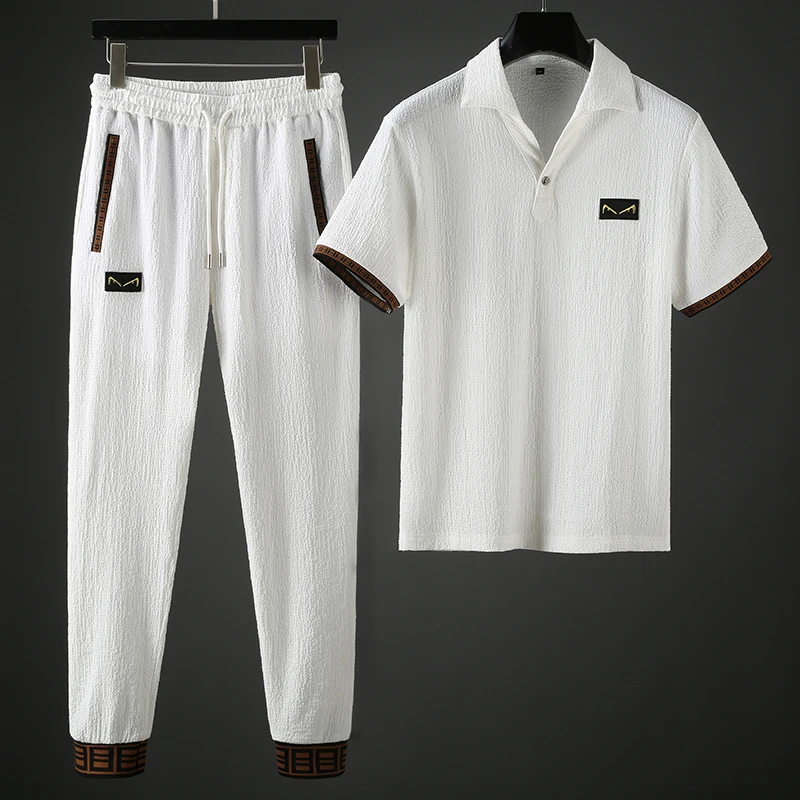 Мужская спортивная одежда Jsbd Повседневная Свободная из двух предметов с v