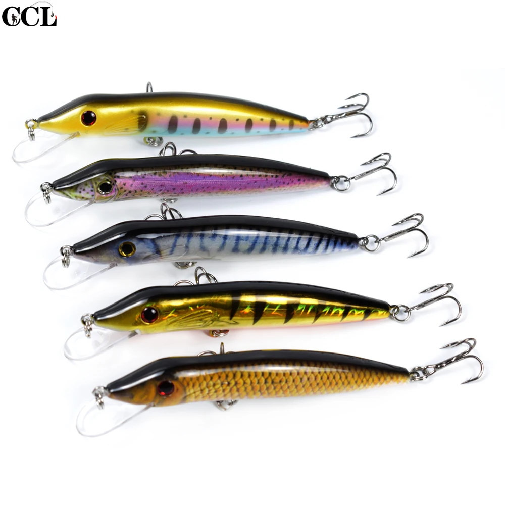 

4.9inch 13g Hard Floating Jerkbait Minnow Lures Wobblers 3D Real Eyes Sharp Hooks Fishing Tackle In Fresh Water And Salt Water