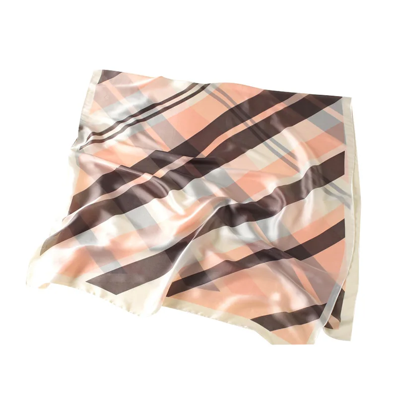 

2021 summer Sunscreen Scarf lady fashion 180X90CM Beach towel Korean popular Color stripe silk Scarves winter new seaside Shawls