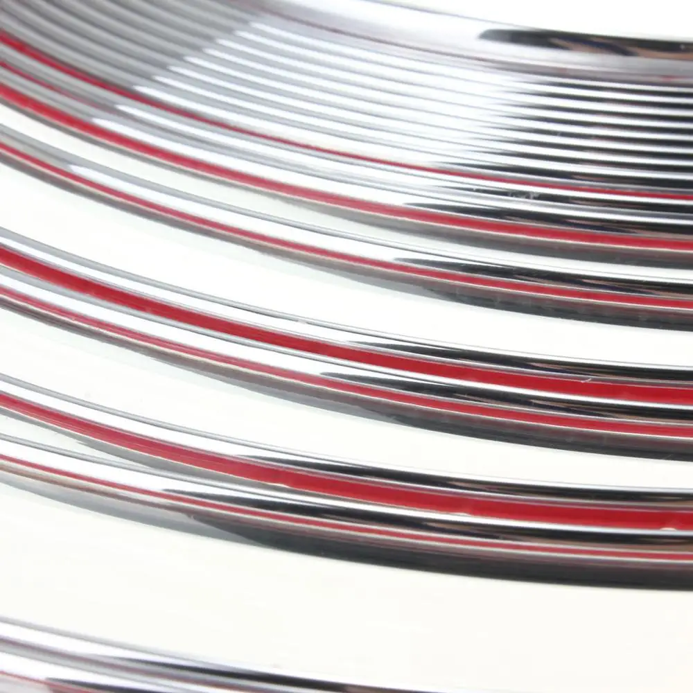 12 мм x 3 метра хромированный Стайлинг Литье отделка полоса самоклеящаяся для