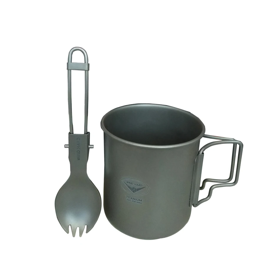 Твердая Сверхлегкая Титановая посуда WIND палатка для кемпинга походов пикника
