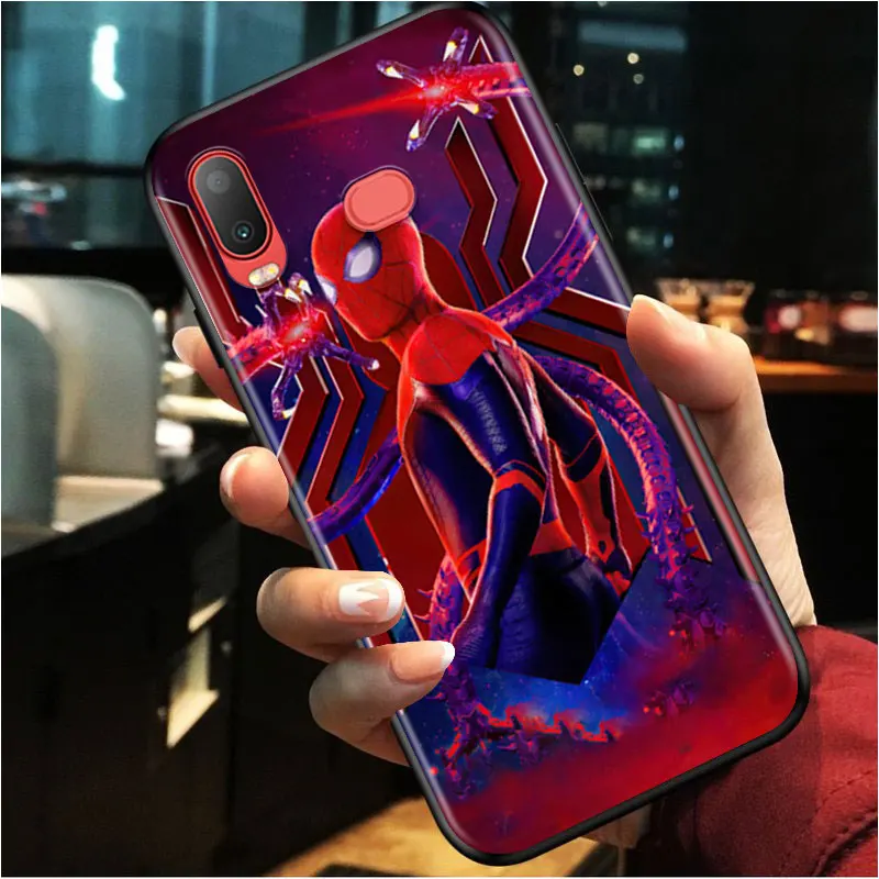 

Marvel Spider-Man for Samsung A3 A5 A6 A7 A8 A9 A6S A750 A8S 2016 2017 2018 Star Plus TPU Black Phone Case