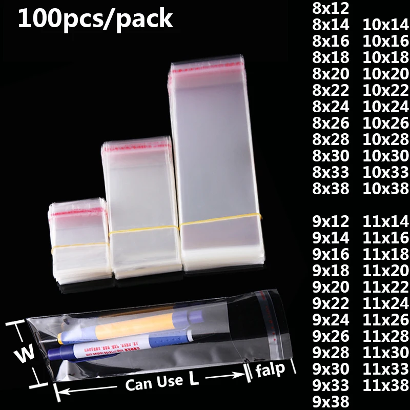 100 шт. пластиковые пакеты для упаковки конфет печенья | Дом и сад