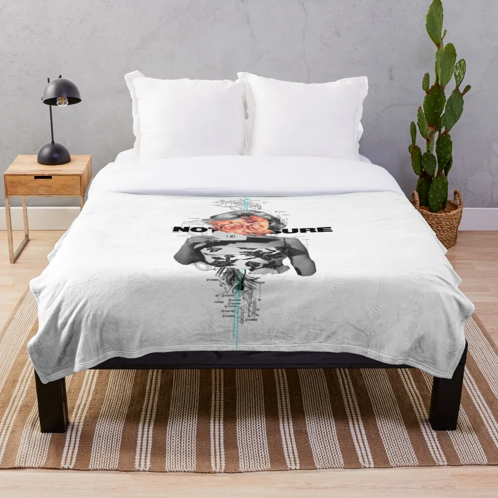 

Not Sure About Anything Blanket Print on Demand Decorative Sherpa Blankets for Sofa bed Gift