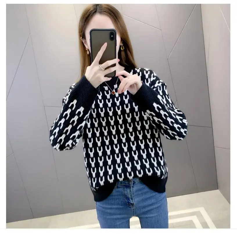 

Женский свитер-пальто с длинным рукавом, весна-осень-зима 2021