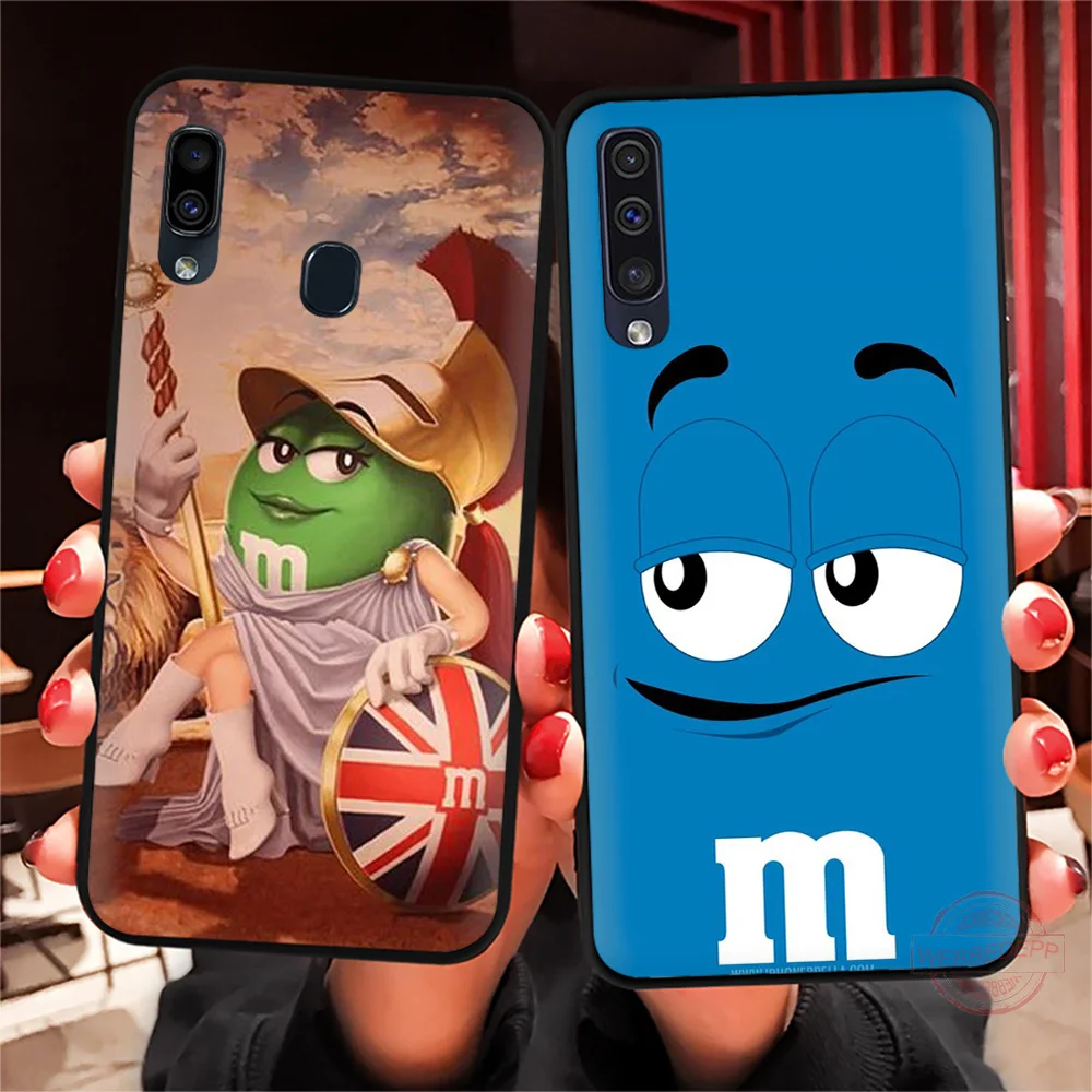 WEBBEDEPP милые с изображением конфет M &amp мягкий чехол для Samsung A3 детей 5 6 7 8 9 J6 A10 A20 A30