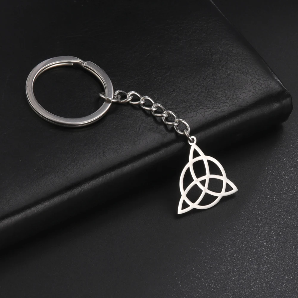 My Shape Брелок Wiccan Witch Knot из нержавеющей стали для мужчин и женщин брелок ключей