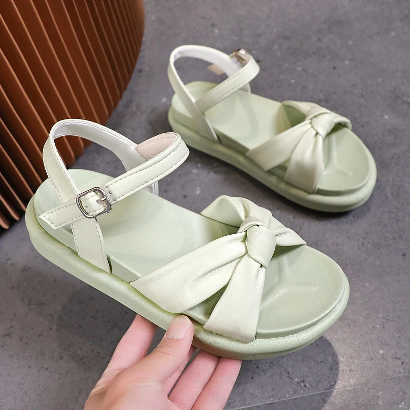 

Beige Heeled Sandals All-Match Female Shoe 2021 Summer Med Black Girls Clogs Comfort Medium Fashion New Flat PU Rubber Casual Bu