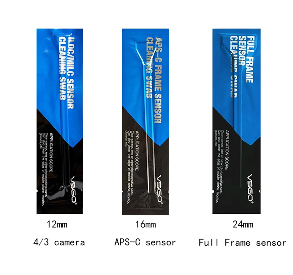 VSGO камера Датчик очистки Swabs CCD CMOS датчик чистящие инструменты ILDC 12 мм APS C 16 полный