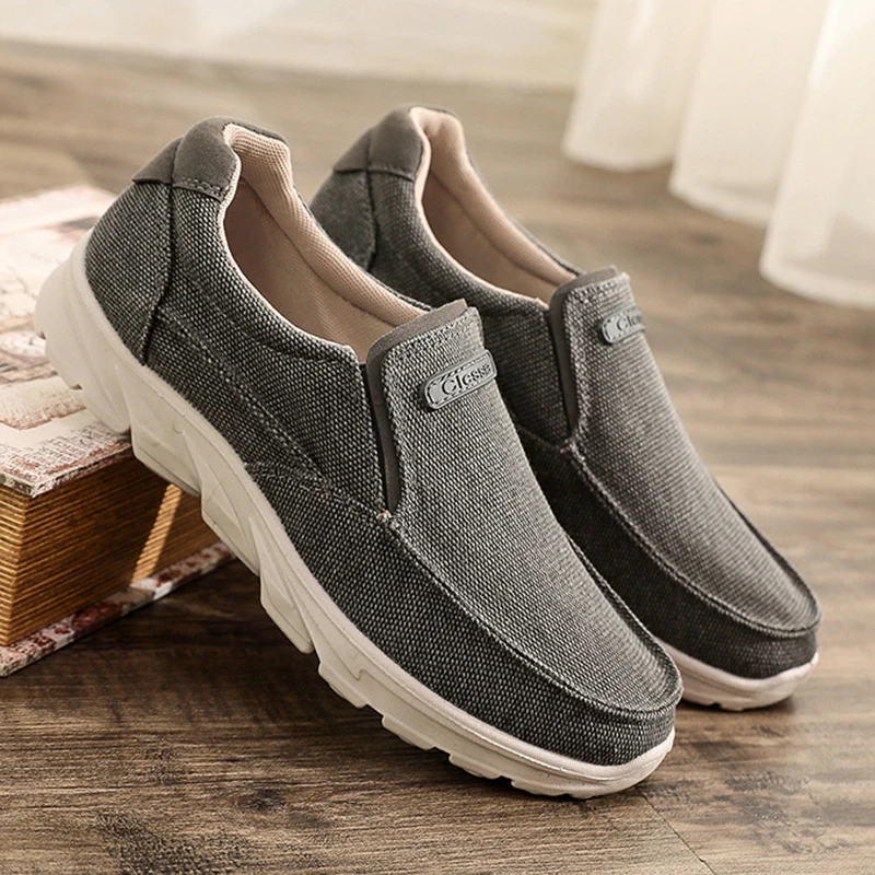 

Men Canvas Casual Shoes Summer Outdoor Sneakers Men Loafers 2021 Fashion New Walking Male Footwear Breathable Canvas Sneakers