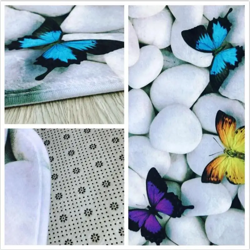 

3 Pcs Bath Mats Beach Series Anti Slip Bathroom Mat Set 3D Carpet Bathroom Toilet Rug Washable Bathroom Mat Set