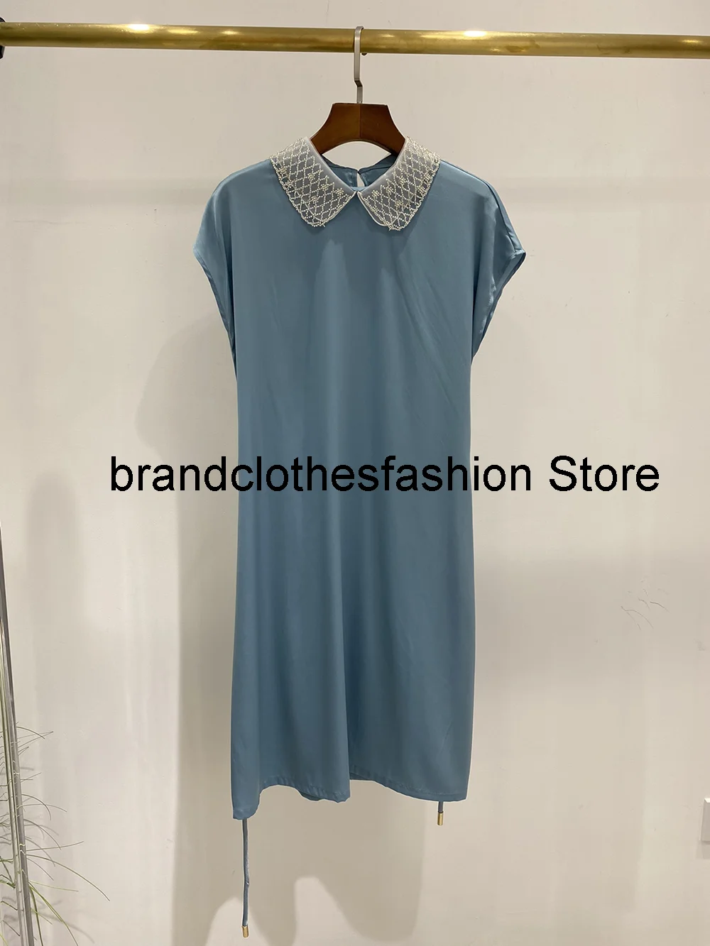 

2021 летние модные сексуальные однотонные платья с воротником, дизайнерские шелковые платья для женщин