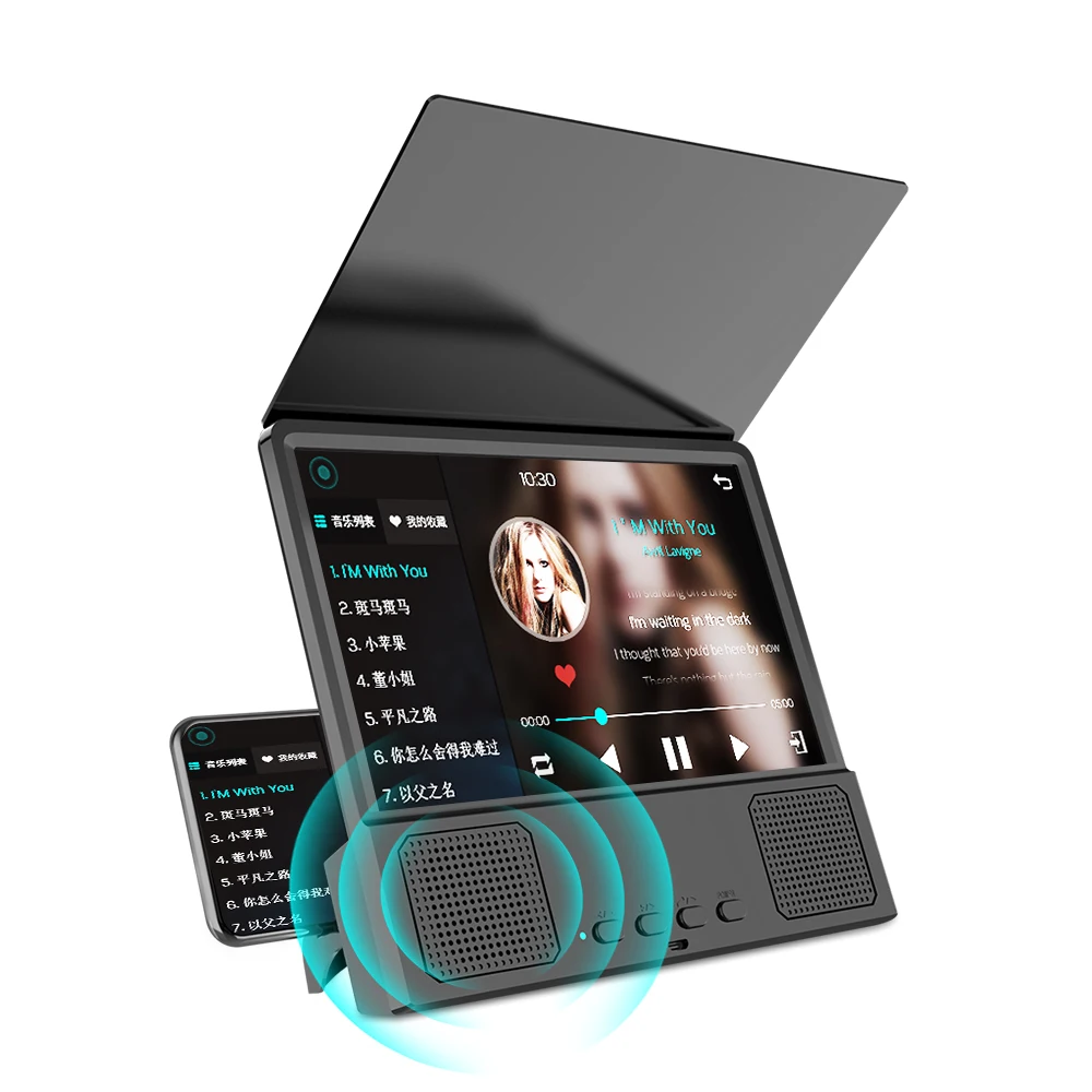 12 inch 3d mobile phone screen magnifier bluetooth speaker hd surround sound movie amplifier for iphone 11 xiaomi eyes protectio free global shipping