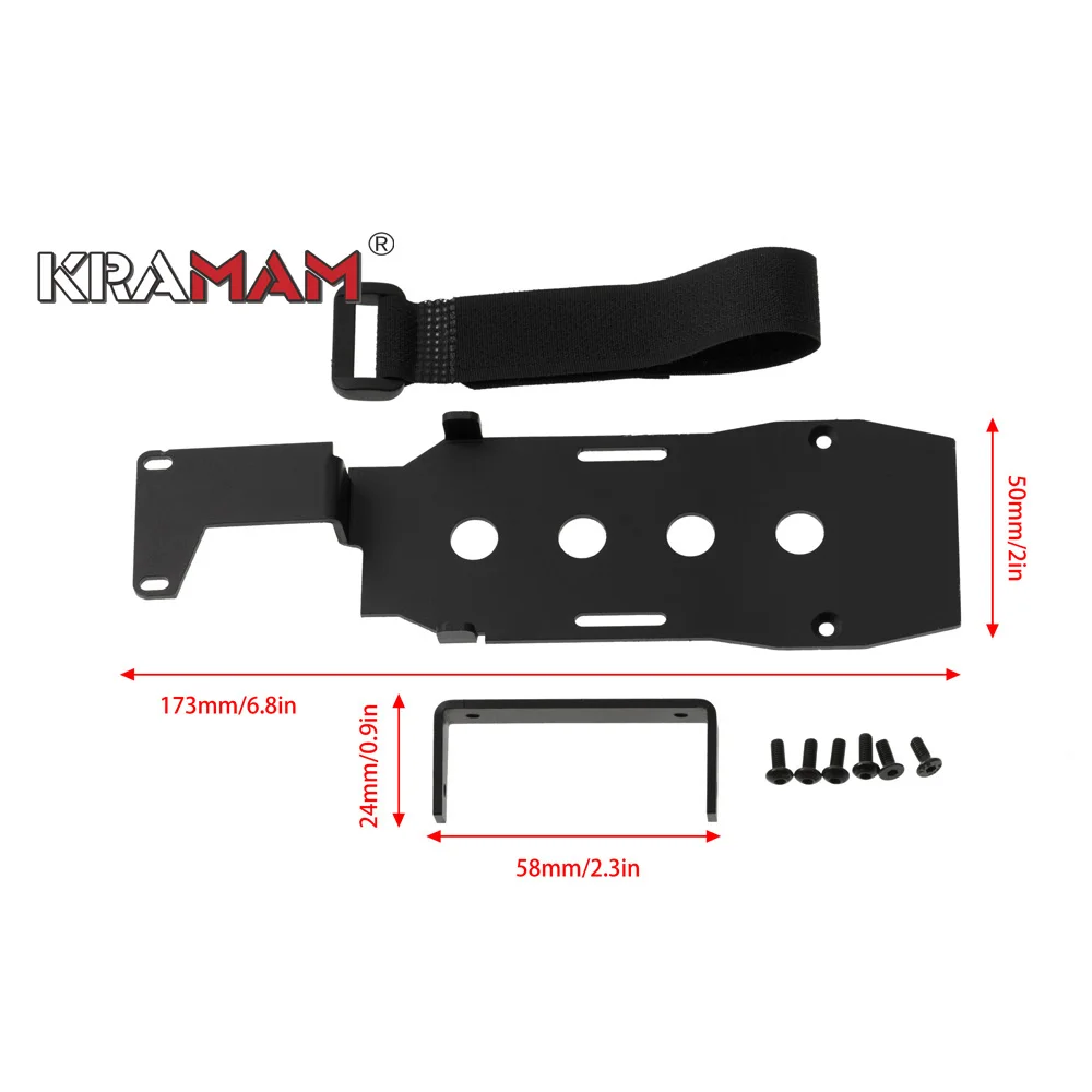 

aluminum alloy panel Metal Low LCG Battery Tray Relocation Mount Chassis Brace for Traxxas TRX-4 Trx4 RC Car Parts Accessories