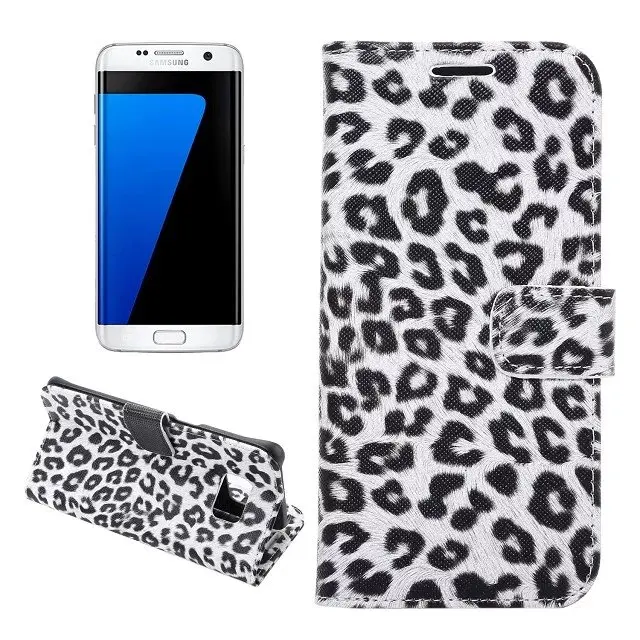 Leopard White Для samsung Galaxy S10 S10E S9 S8 Plus S7 Edge Леопардовый кожаный меховой бумажник флип-чехол-книжка для samsung Galaxy Note 10 Plus 9 8 - Цвет: Leopard White