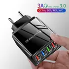 Быстрая зарядка 3,0 USB зарядное устройство для iPhone 12 8 7 Samsung A50 планшеты ЕС настенная Быстрая зарядка для Xiaomi Huawei мобильный телефон зарядные устройства