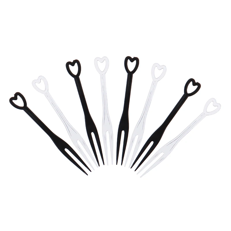 100 шт. одноразовые пластиковые мини-вилки для фруктов | Дом и сад