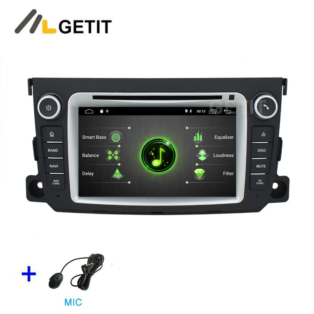 DSP 64G PX6 Android 9 Автомобильный DVD стерео плеер gps для Mercedes/Benz Smart Fortwo 2011- с радио BT WiFi - Цвет: DSP 2G-RAM 16G-ROM