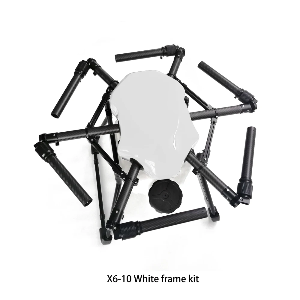 white frame kit X6-10, сельскохозяйственный беспилотный каркас, набор, распылитель пестицидов, Дрон, углеродное волокно, 10 кг, распылитель БПЛА, распылитель для новых фермеров - Цвет: white frame kit