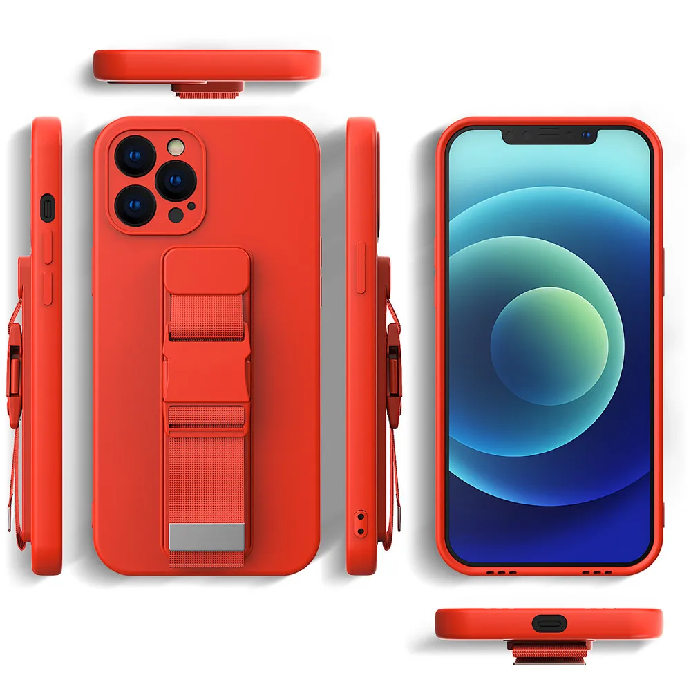 

Running Bracelet Holder Case For iPhone 12 11 Pro Max XR X XS 7 8 Plus SE Mini Luxury Shockproof Wrist Strap Soft Silicone Cover