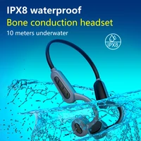 ipx8 waterproof swimming headphones bone conduction bluetooth 5 0 wireless headsets 16gb mp3 audio music player sport earphone