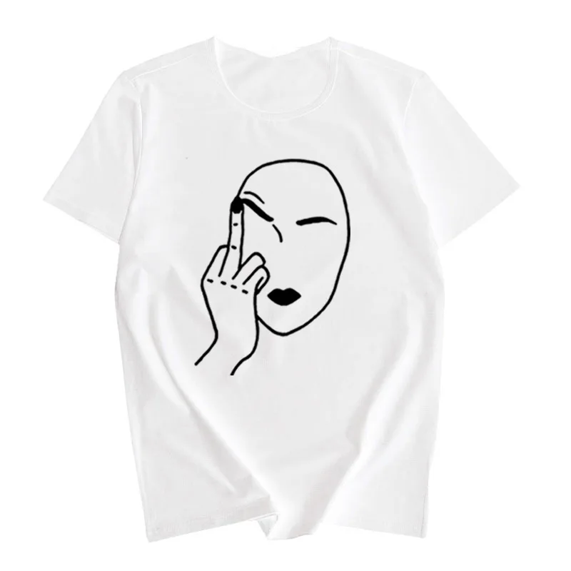 Женская футболка с рисунком Stranger Things белая оверсайз уличная одежда 2019|Футболки| |