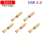 USB-флеш-накопитель JASTER деревянный, 481632643,0 Гб, 5 шт.
