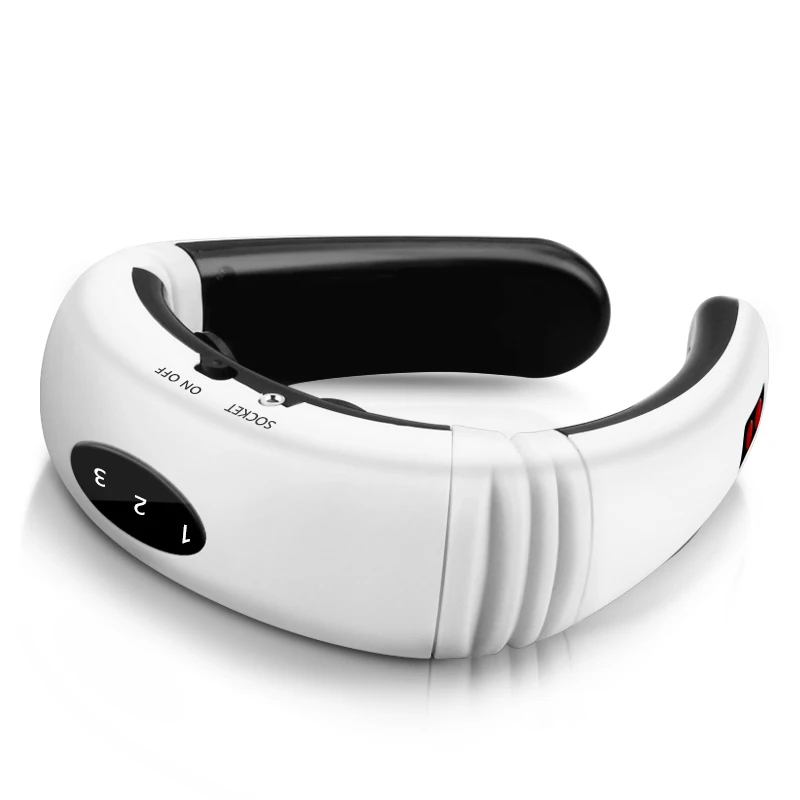  Electric Neck Massager & Pulse Back 6 Modes Power Control Far Infrared Heating Pain Relief Tool Health Care Relaxation Machine 