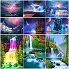 Алмазная живопись сделай сам, пейзаж, живопись, пейзаж, Набор для вышивки крестиком, 5D мозаика, картина стразы, украшение для дома, подарок