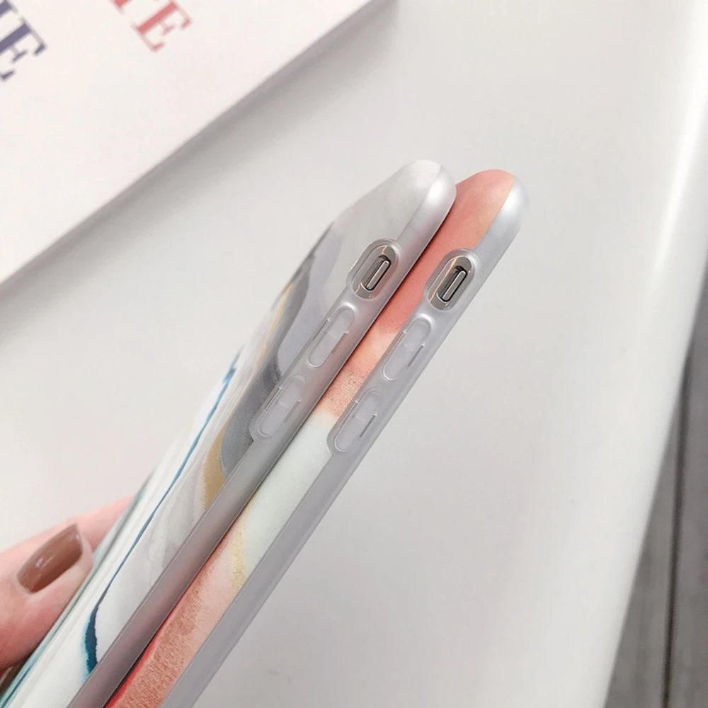 Винтажный мраморный чехол для телефона iPhone 7 8 Plus XR X 6s 6 XS Max роскошные модные чехлы