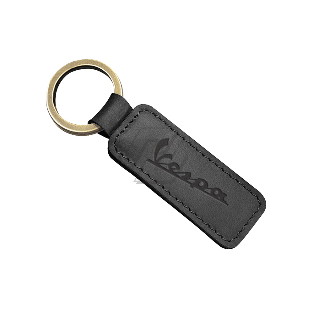 

Motorcycle Keychain Cowhide Key Ring Case for Vespa LX LXV Sprint GTS GTV 50 150 250 300 300ie Super Sport