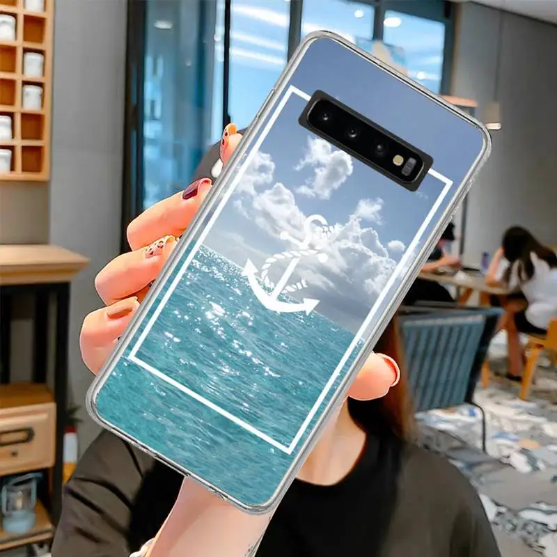 

Classical Small Anchors Phone Case For Samsung S6 S7 S7 edge S8 S8 Plus S9 S9 Plus S10 S10 plus S10 E(lite)