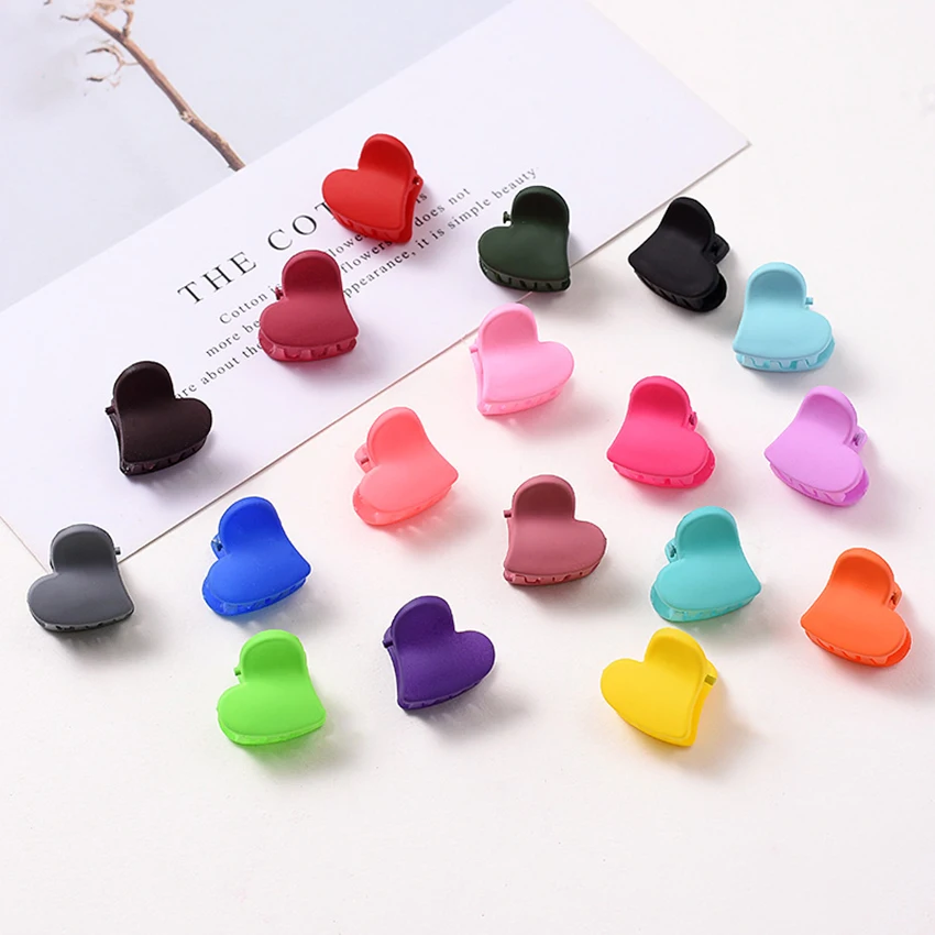 

10pcs/lot Plastic Small Hair Clips Colorful Hair Clamps Women Hairpin Hair Decoration Hair Accessories Hair Styling Tools